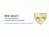 WhatClinic Service Award 2019 badge awarded to EsteNove for excellence in service.