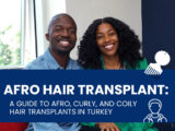 Couverture du blog sur la greffe de cheveux afro : un guide sur la greffe de cheveux afro, bouclés et ondulés en Turquie