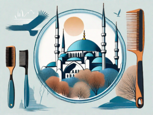 Scenic istanbul landmarks like the blue mosque or the bosphorus bridge during different seasons