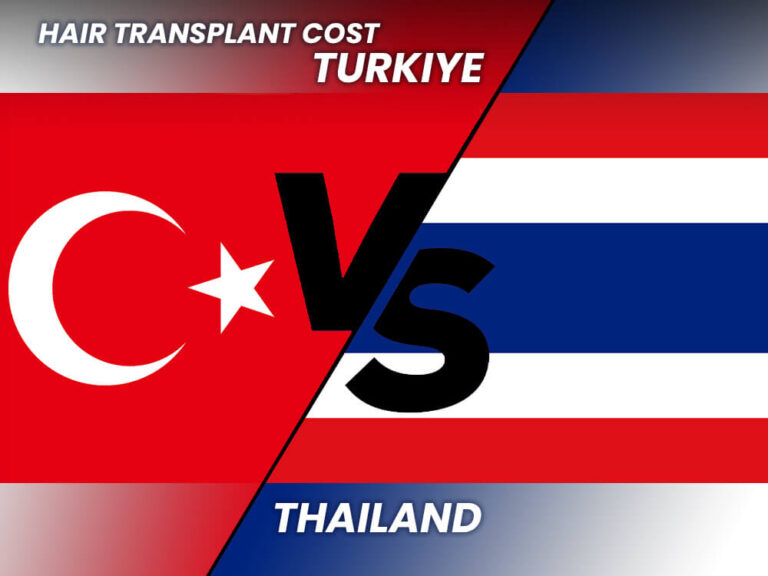 hair transplant cost comparison between turkiye and thailand