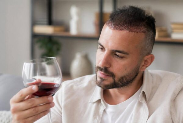 alcohol after hair transplant