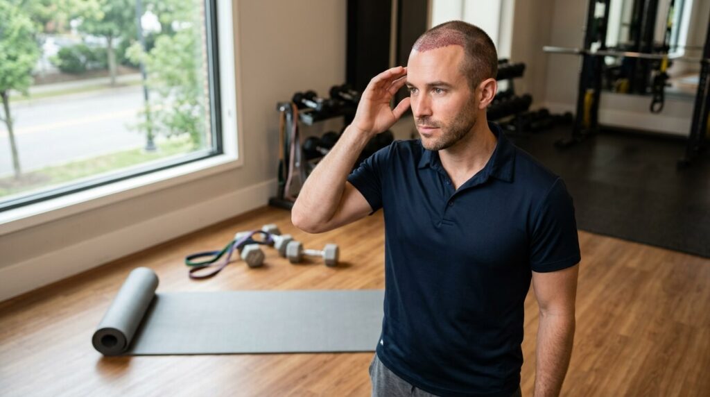 can i exercise after hair transplant